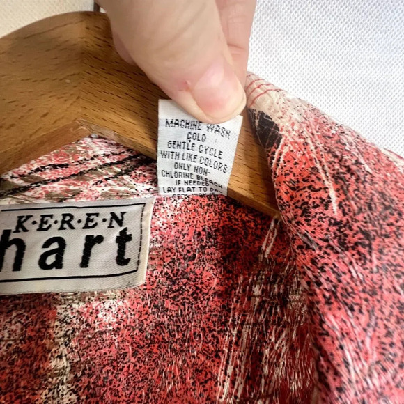 Keren Hart Vintage Textured Artistic Abstract Jacket Size Small - Picture 9 of 10